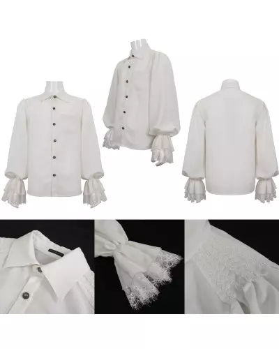 Elegant White Shirt for Men from Devil Fashion Brand at €64.00