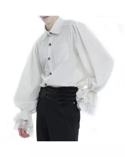 Elegant White Shirt for Men from Devil Fashion Brand at €64.00