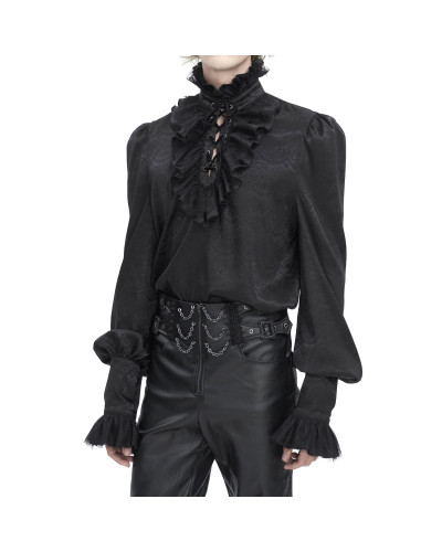 Camisa Gótica Negra para Hombre