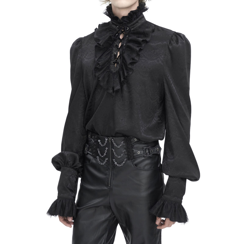 Camisa Gótica Negra para Hombre