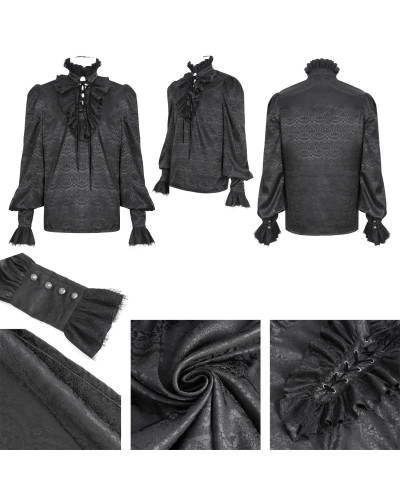 Camisa Gótica Negra para Hombre