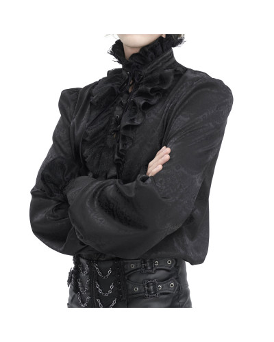 Camisa Gótica Negra para Hombre