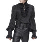 Blusa Negra con Cruzado para Hombre Blusa Negra con Cruzado para Hombre