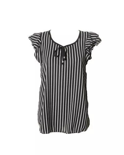 T-Shirt with White Stripes