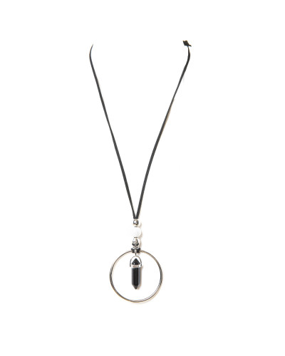 Necklace with Skull and Stone