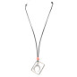 Necklace with Moon and Bead Necklace with Moon and Bead