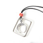 Necklace with Moon and Bead Necklace with Moon and Bead