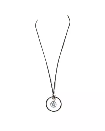 Halskette mit Pentagramm und Ring