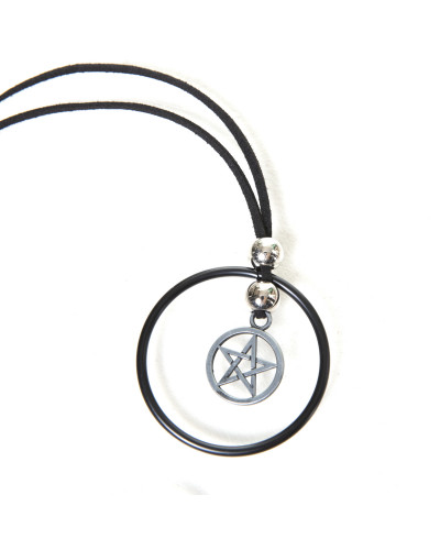 Collar con Pentagrama y Aro