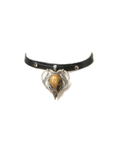 Choker with Bird Skull