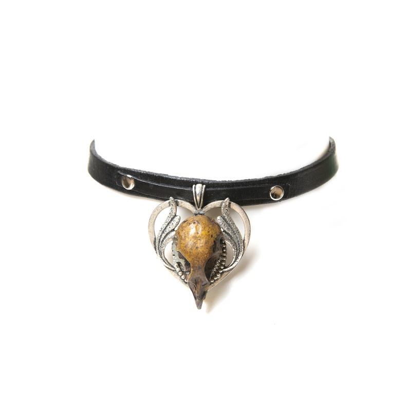Choker with Bird Skull