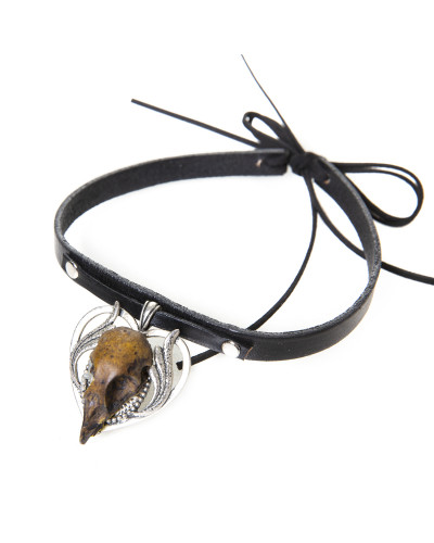 Choker with Bird Skull