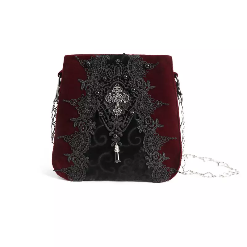 Rote Tasche mit Kreuz der Devil Fashion-Marke für 45,00 €