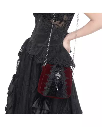 Sac Rouge avec Croix de la Marque Devil Fashion à 45,00 €