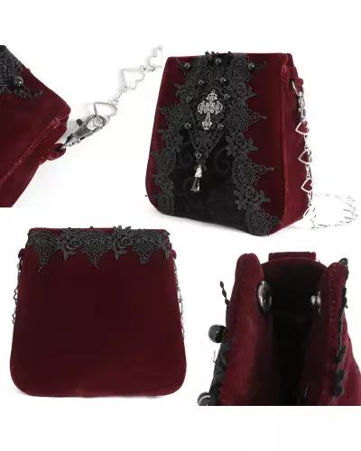 Sac Rouge avec Croix de la Marque Devil Fashion à 45,00 €