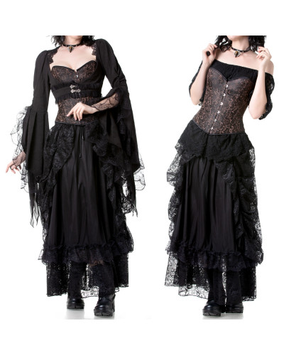 Corset Gótico Marrom