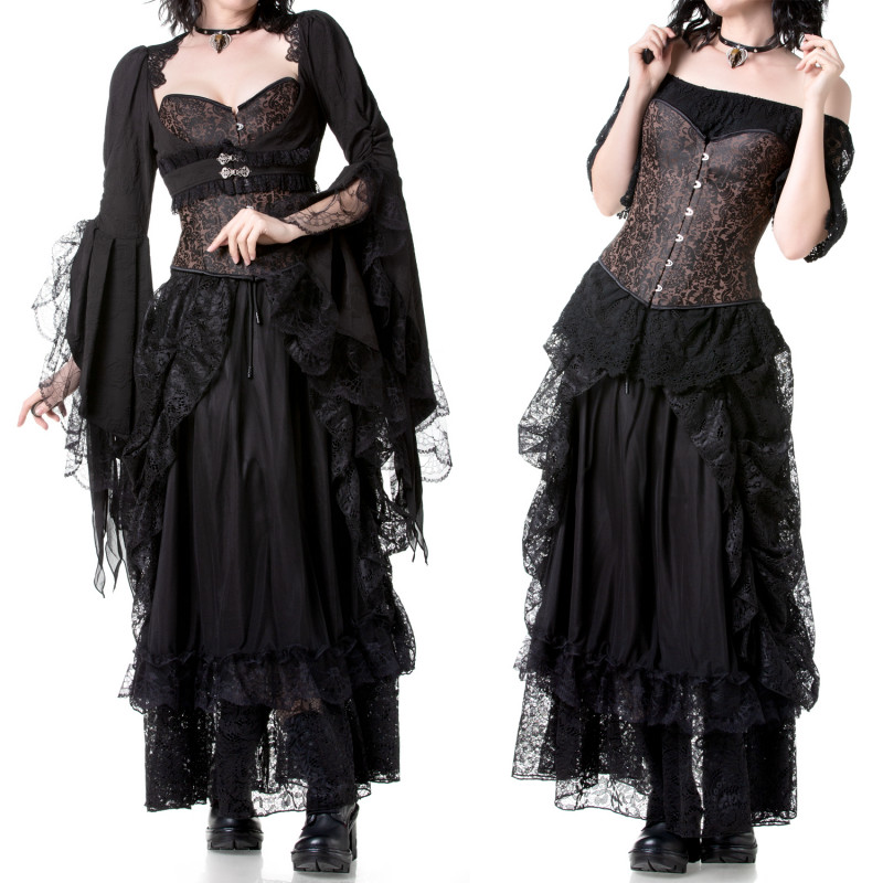 Corsete Marrom e Preto