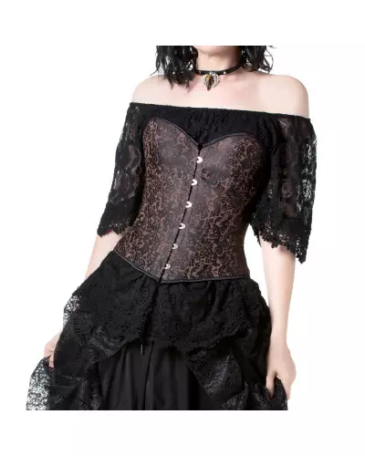 Corset Marron et Noir de la Marque Gloam à 29,00 €