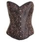 Corsete Marrom e Preto Corsete Marrom e Preto