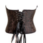 Corsete Marrom e Preto Corsete Marrom e Preto