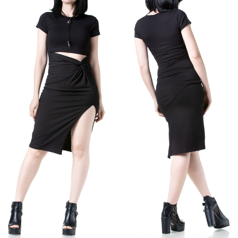 Black Asymmetrical Dress