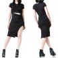 Asymmetrisches Schwarzes Kleid Asymmetrisches Schwarzes Kleid