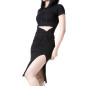 Asymmetrisches Schwarzes Kleid Asymmetrisches Schwarzes Kleid