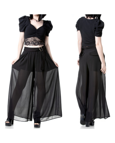T-Shirt Courte avec Dentelle