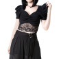 T-Shirt Courte avec Dentelle