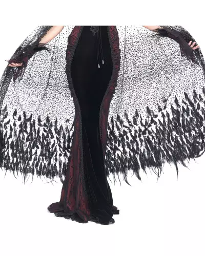 Cape with Feathers from Devil Fashion Brand at €199.90