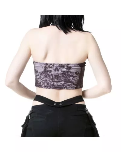 Crop Top with Skulls from Style Brand at €7.00