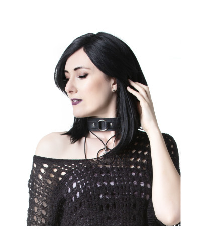 Choker with Ring and Studs