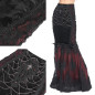 Black and Red Skirt with Cross and Chains Black and Red Skirt with Cross and Chains
