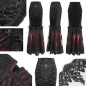 Falda Negra y Roja con Cruz y Cadenas Falda Negra y Roja con Cruz y Cadenas