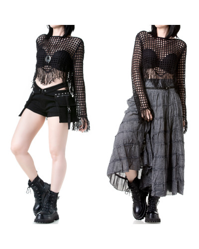 Camisola de Malha com Franjas