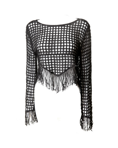Camisola de Malha com Franjas