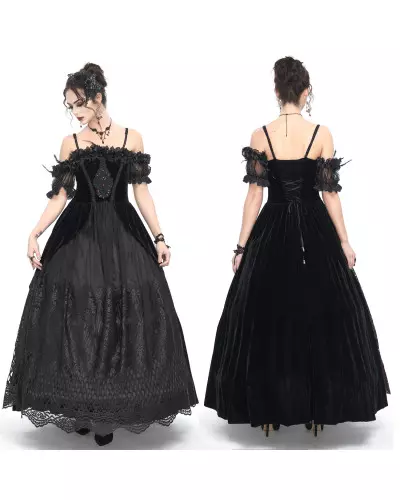 Elegantes Schwarzes Kleid der Devil Fashion-Marke für 179,00 €