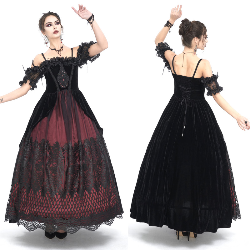 Black and Red Elegant Dress