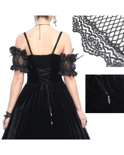 Elegantes Schwarz-Rotes Kleid