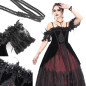 Vestido Elegante Rojo y Negro Vestido Elegante Rojo y Negro