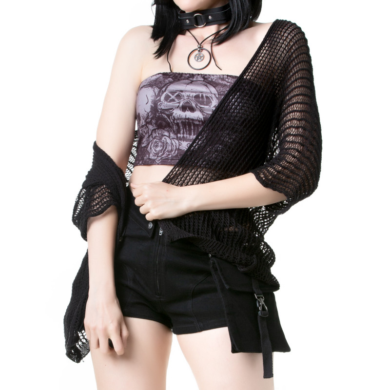 Open Mesh Cardigan
