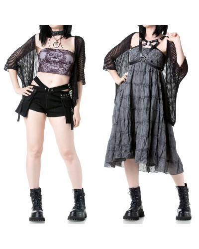 Open Mesh Cardigan