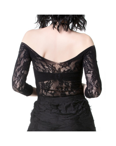 Camiseta de Malha com Flores