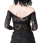 Camiseta de Malha com Flores