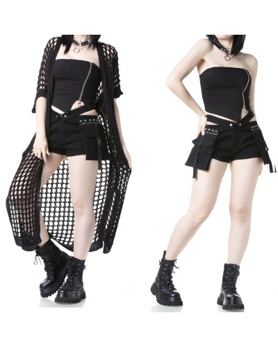 Asymmetrisches Top mit Reißverschluss