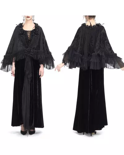 Short Elegant Cape from Devil Fashion Brand at €99.90