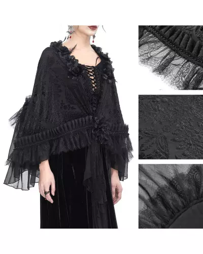 Short Elegant Cape from Devil Fashion Brand at €99.90