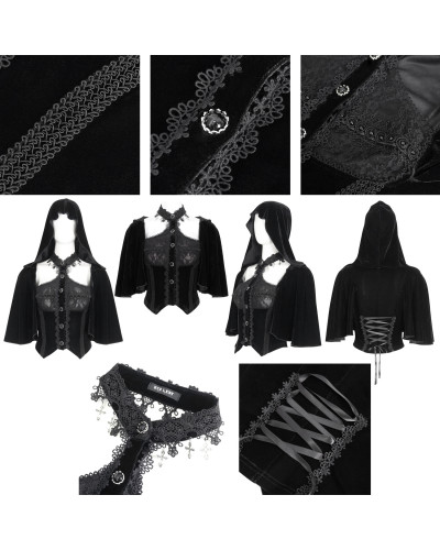 Camiseta Negra con Capucha