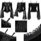 Samt- und Spitzen-T-Shirt