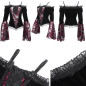 Samt- und Spitzen-T-Shirt Samt- und Spitzen-T-Shirt